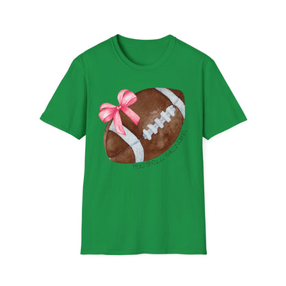 Football Grandma T-Shirt with Pink Bow