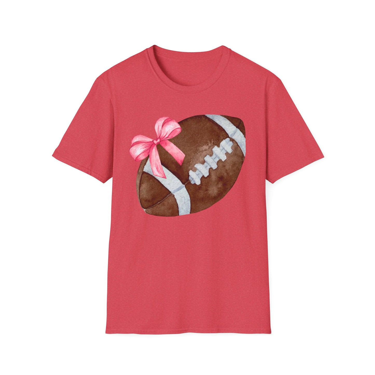 Football T-Shirt with Pink Bow