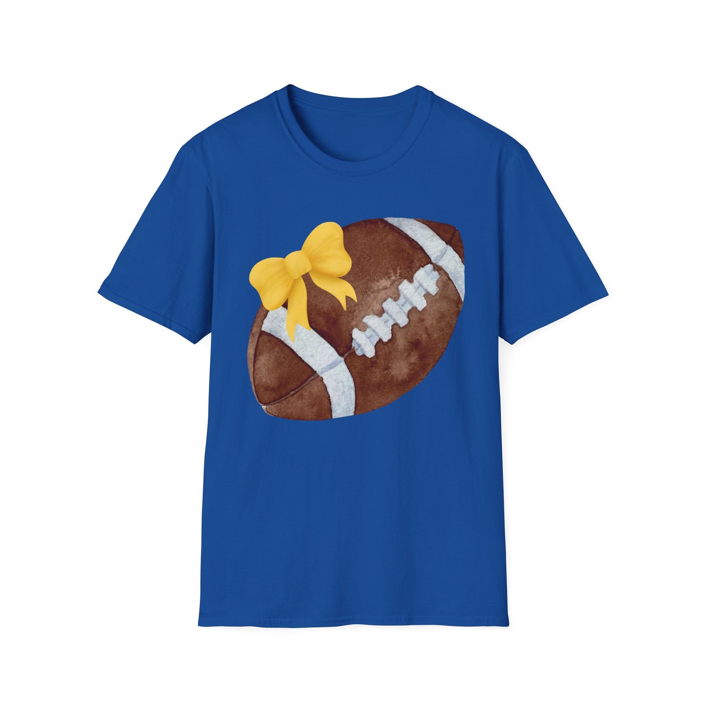 Football T-Shirt with Yellow Bow