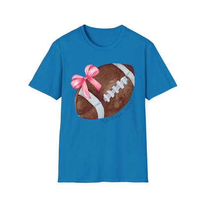 Football Aunt T-Shirt with Pink Bow