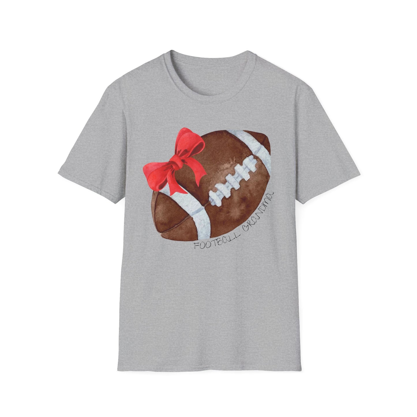 Football Grandma T-Shirt with Red Bow