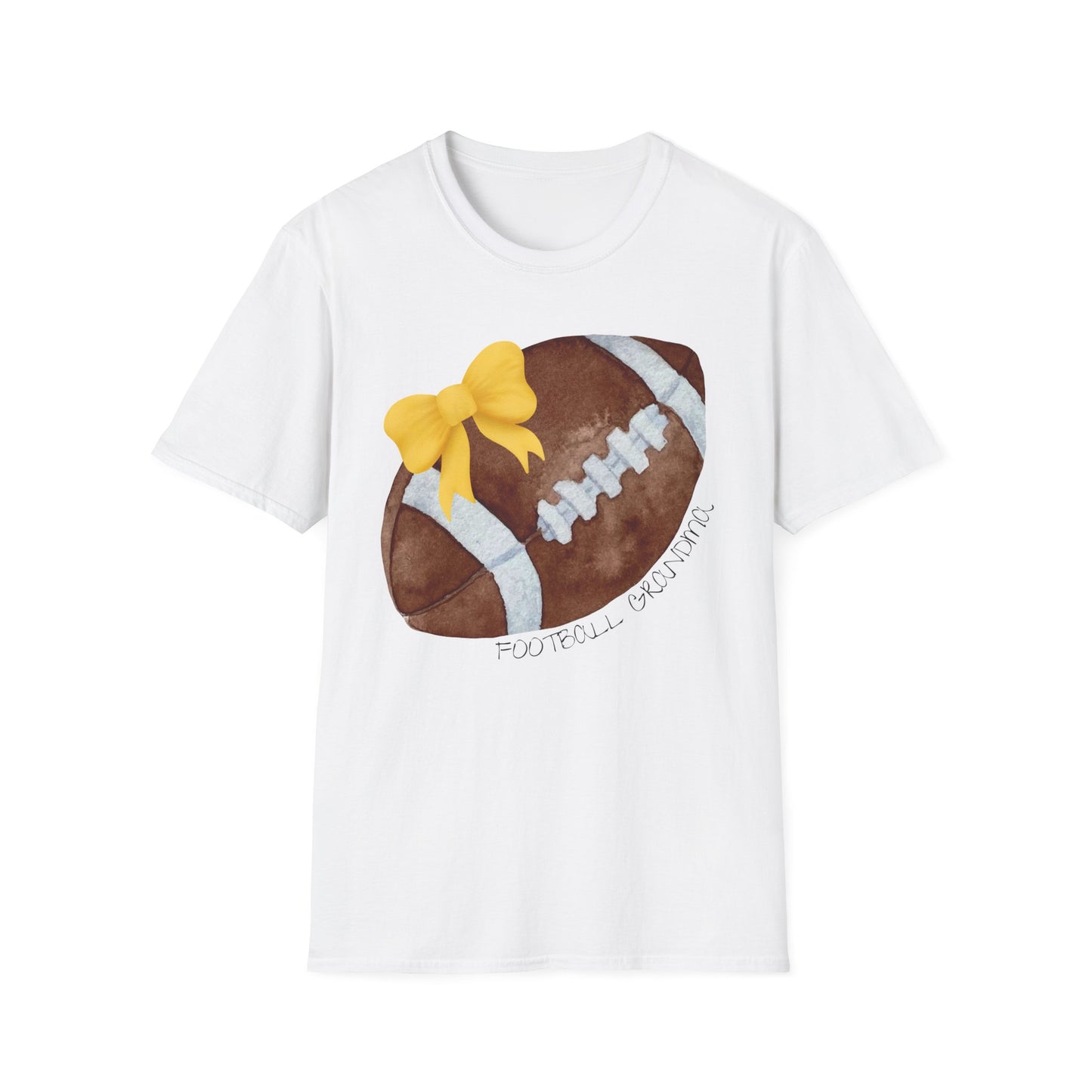 Football Grandma T-Shirt with Yellow Bow