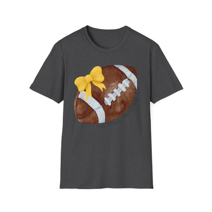 Football Grandma T-Shirt with Yellow Bow