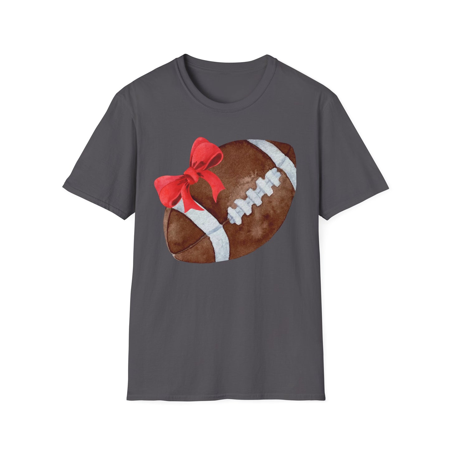 Football T-Shirt with Red Bow