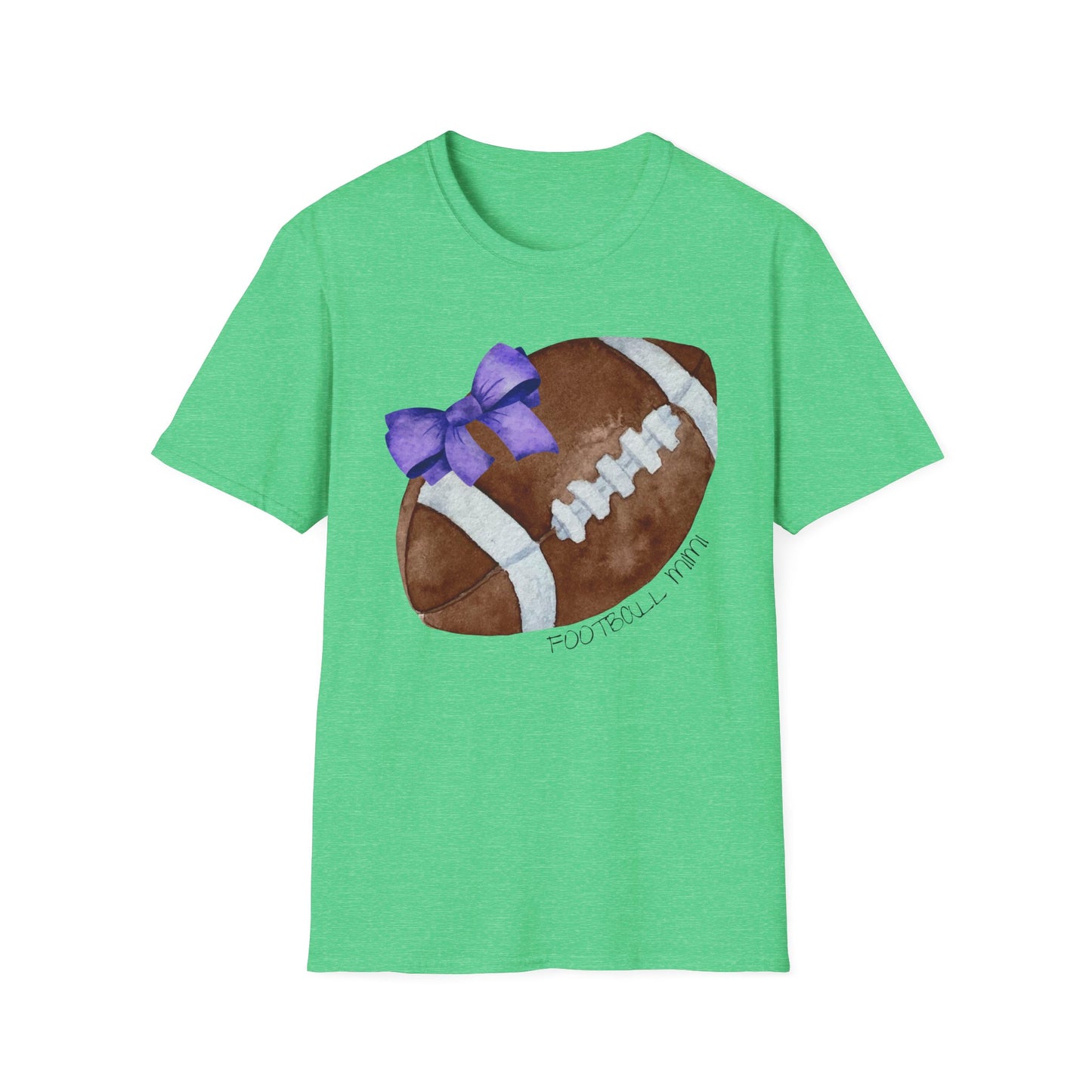 Football Mimi T-Shirt with Purple Bow