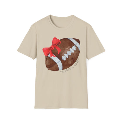 Football Aunt T-Shirt with Red Bow