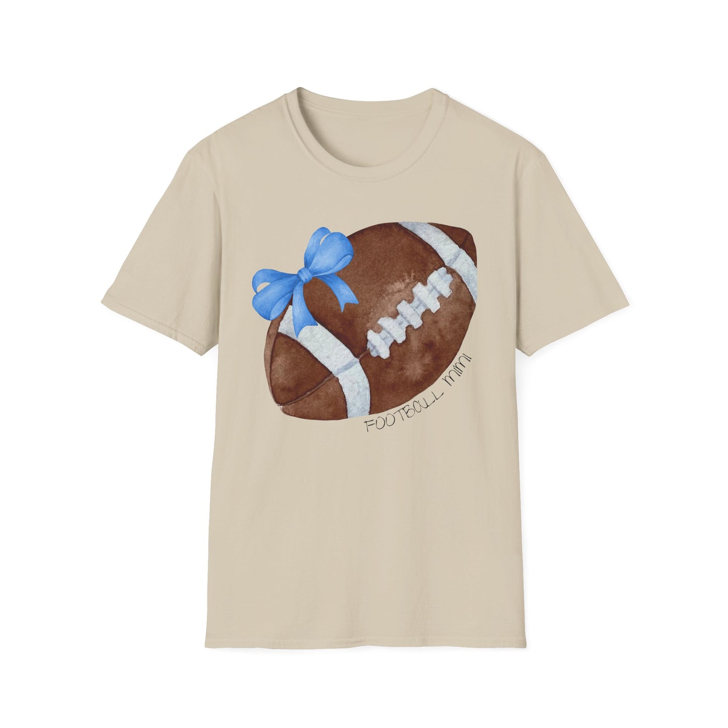 Football Mimi T-Shirt with Blue Bow