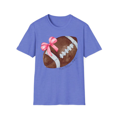 Football Mimi T-Shirt with Pink Bow