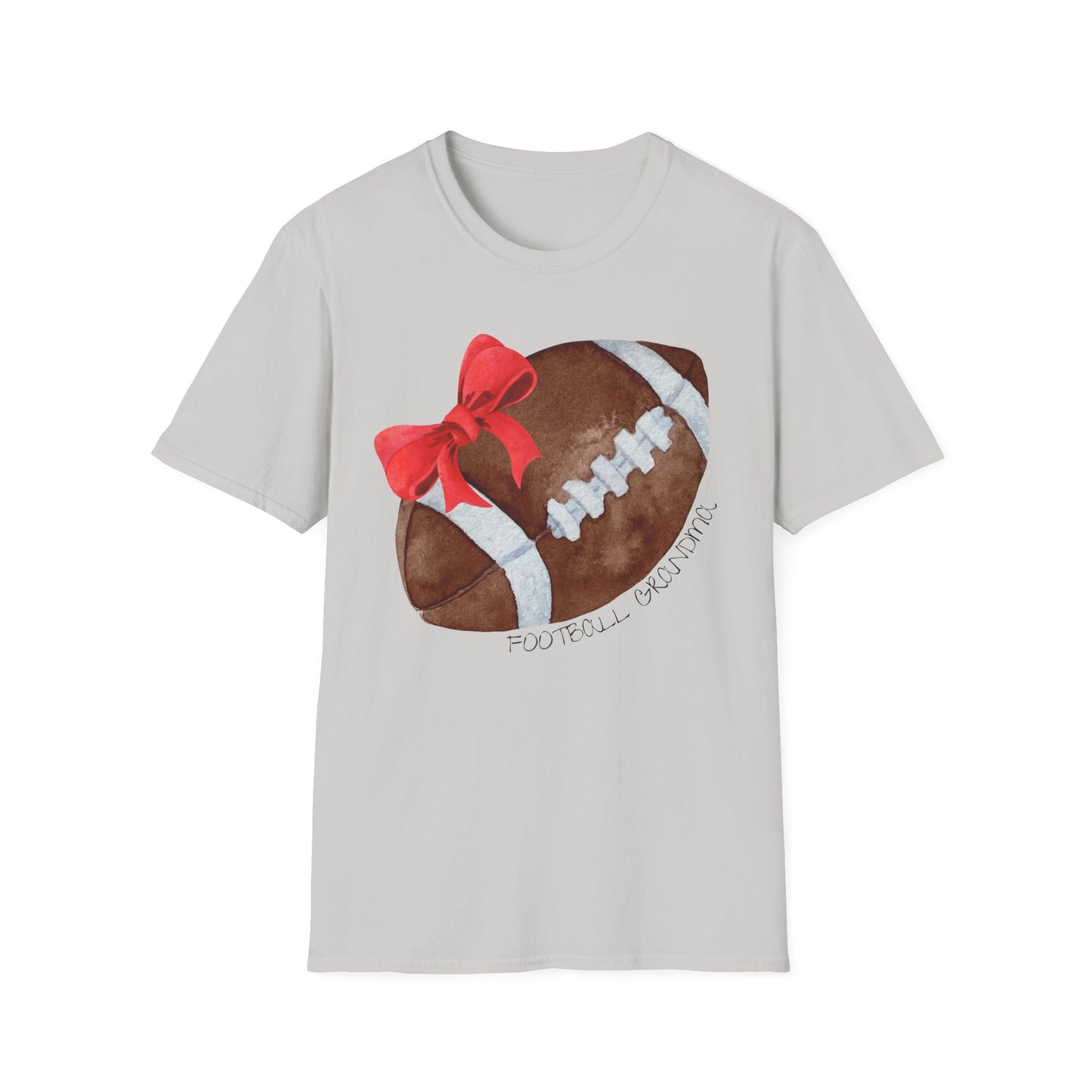 Football Grandma T-Shirt with Red Bow