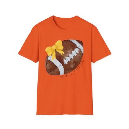 Football Grandma T-Shirt with Yellow Bow