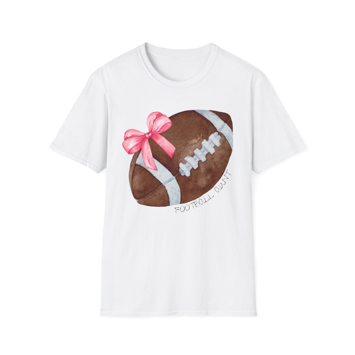 Football Aunt T-Shirt with Pink Bow