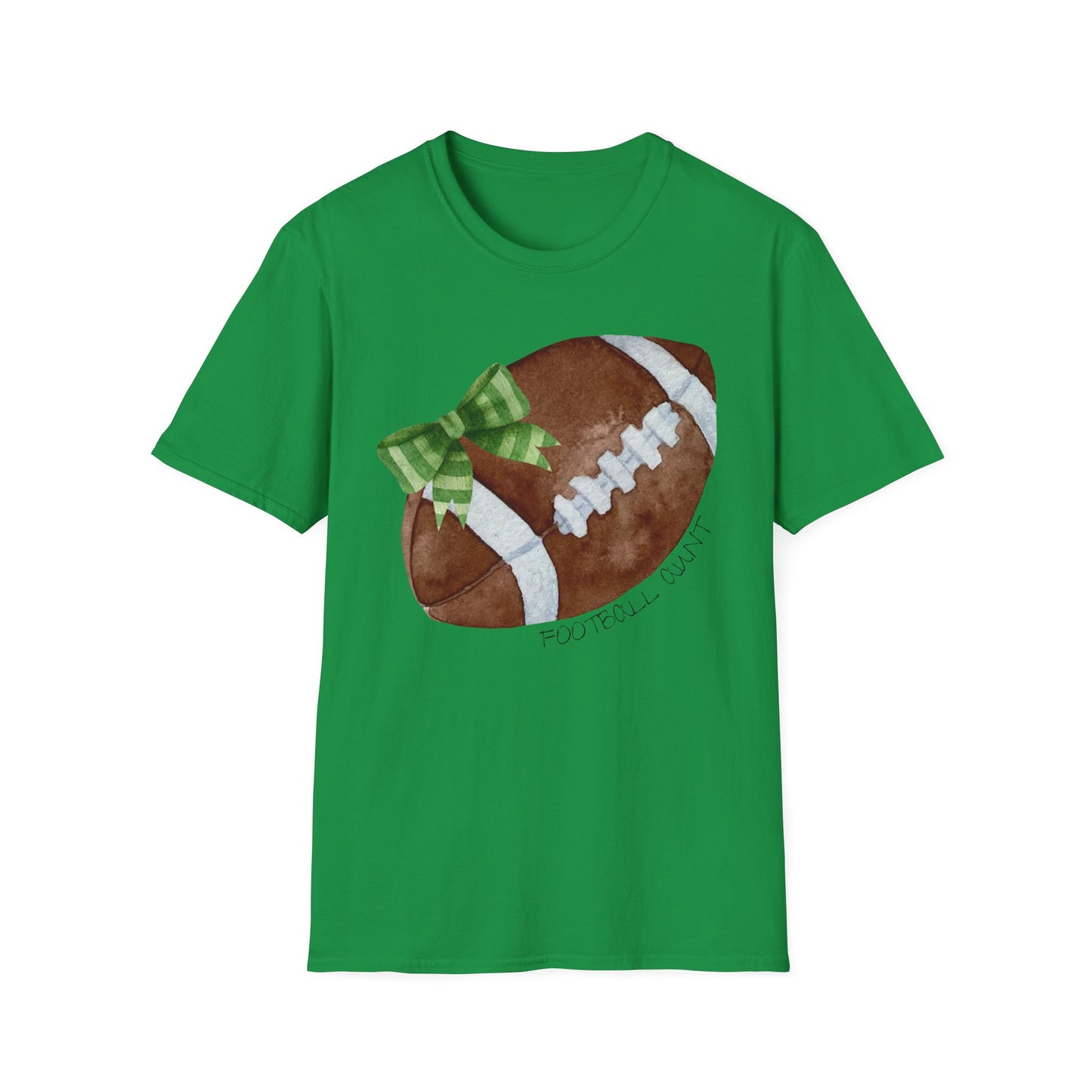 Football Aunt T-Shirt with Green Bow