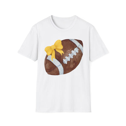 Football T-Shirt with Yellow Bow