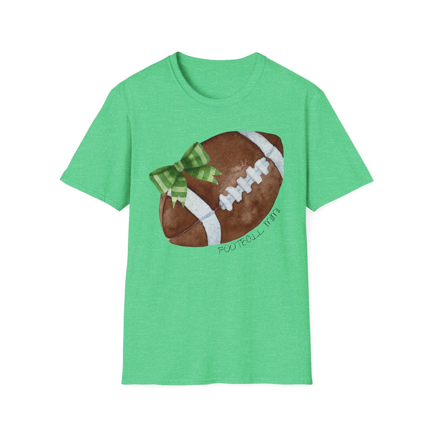 Football Mimi T-Shirt with Green Bow