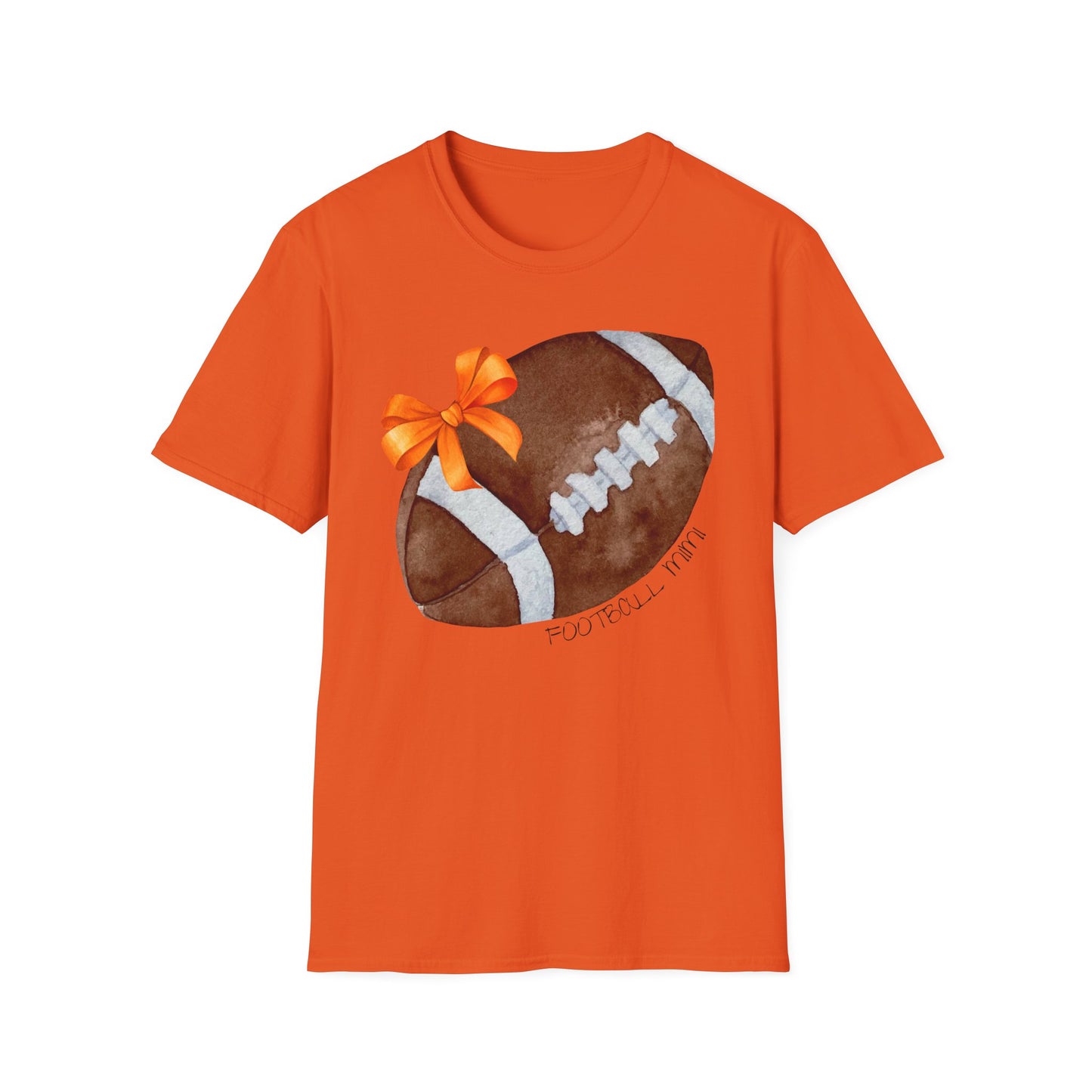 Football Mimi T-Shirt with Orange Bow