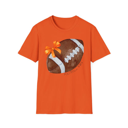 Football Mimi T-Shirt with Orange Bow