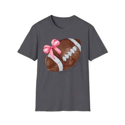 Football Grandma T-Shirt with Pink Bow