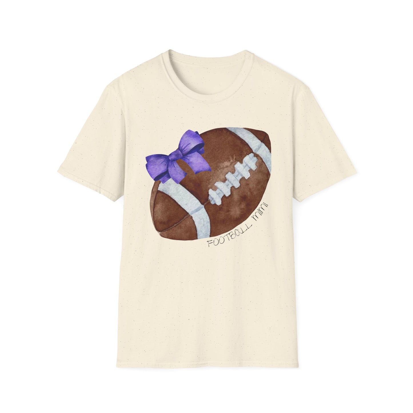 Football Mimi T-Shirt with Purple Bow