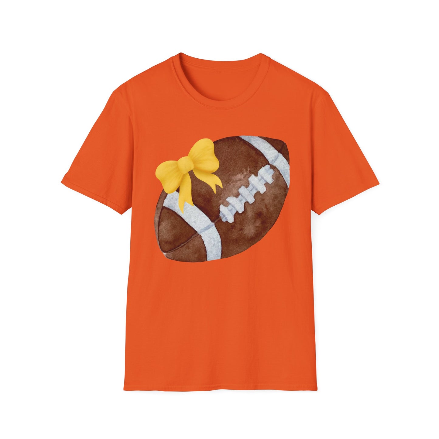 Football T-Shirt with Yellow Bow