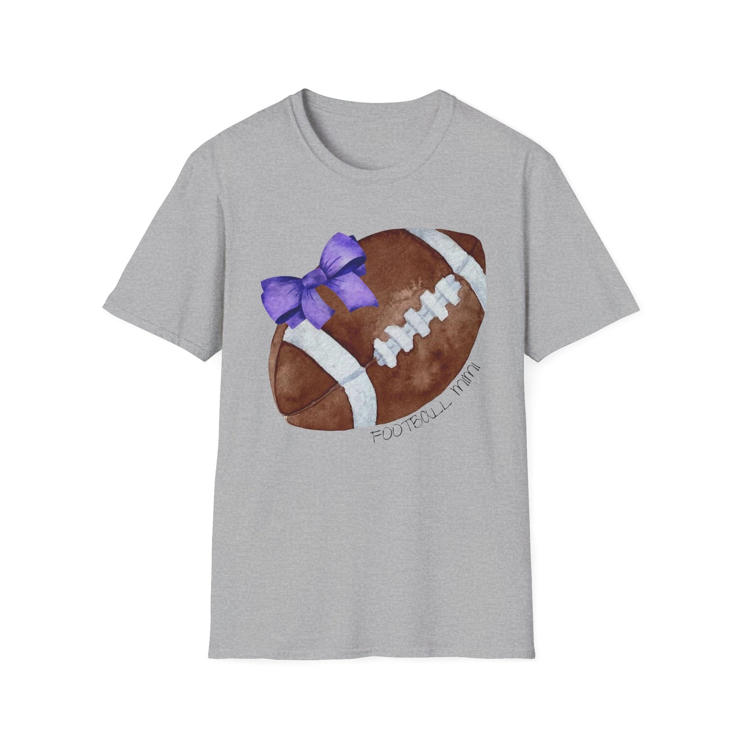 Football Mimi T-Shirt with Purple Bow