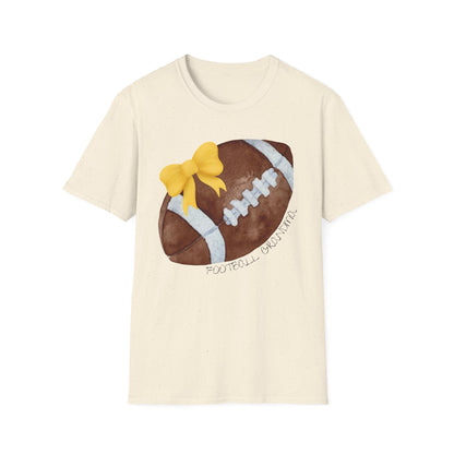 Football Grandma T-Shirt with Yellow Bow