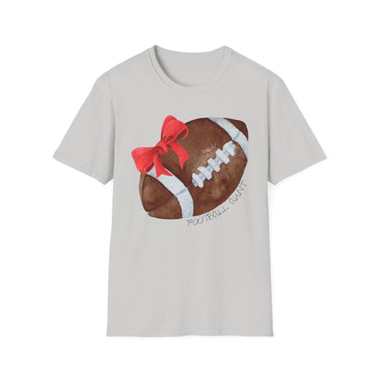 Football Aunt T-Shirt with Red Bow