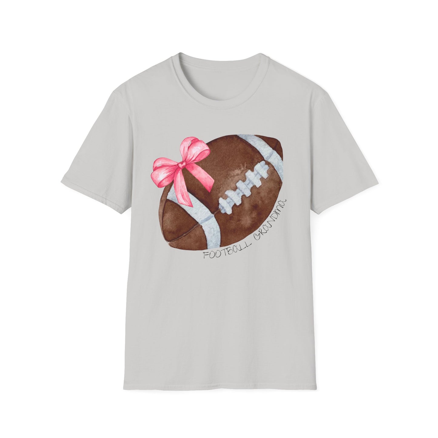 Football Grandma T-Shirt with Pink Bow