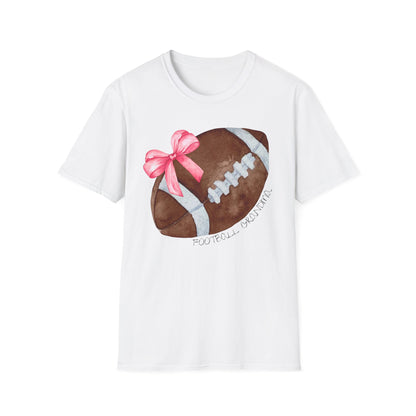 Football Grandma T-Shirt with Pink Bow