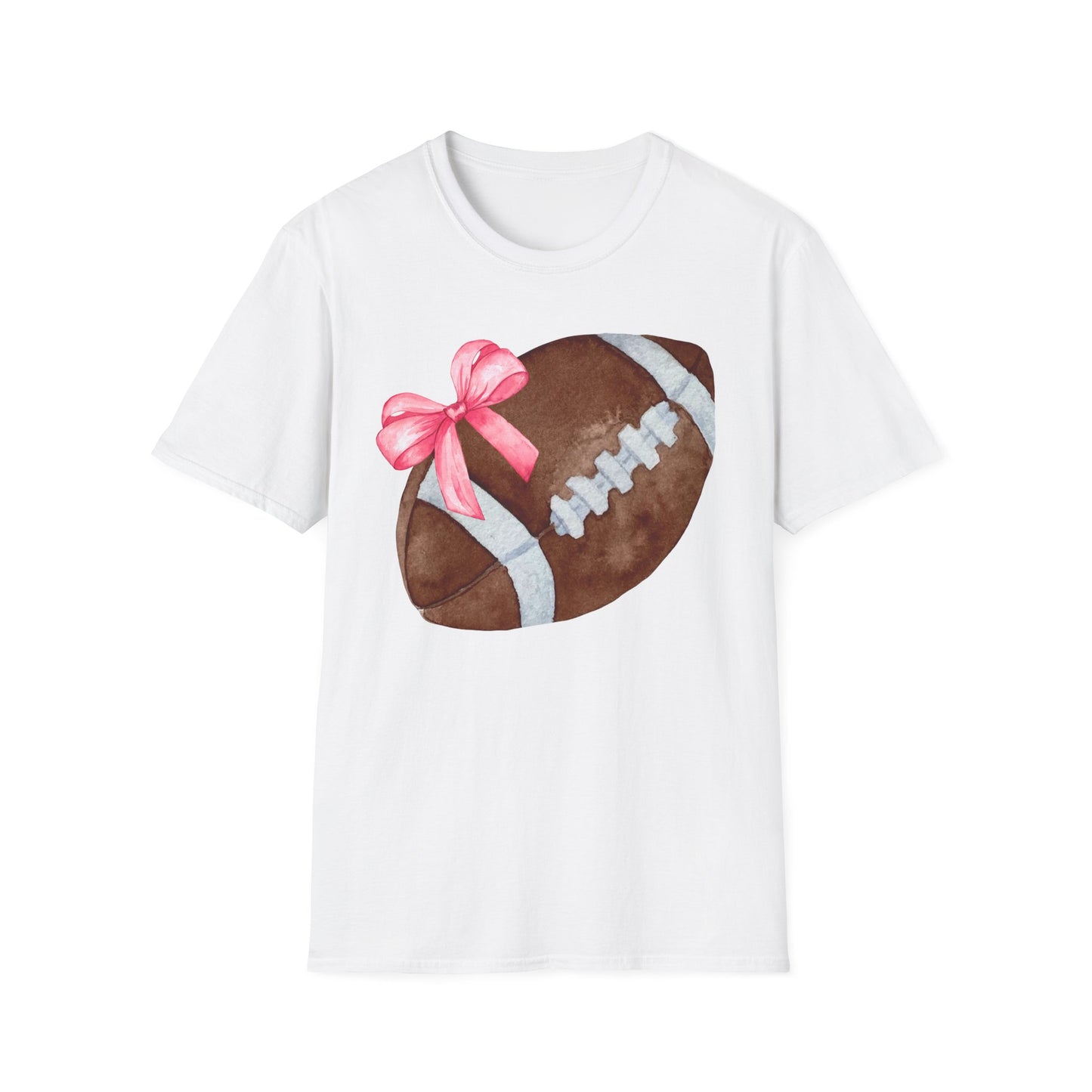 Football T-Shirt with Pink Bow