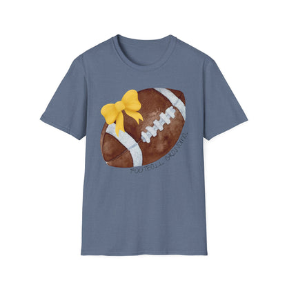 Football Grandma T-Shirt with Yellow Bow