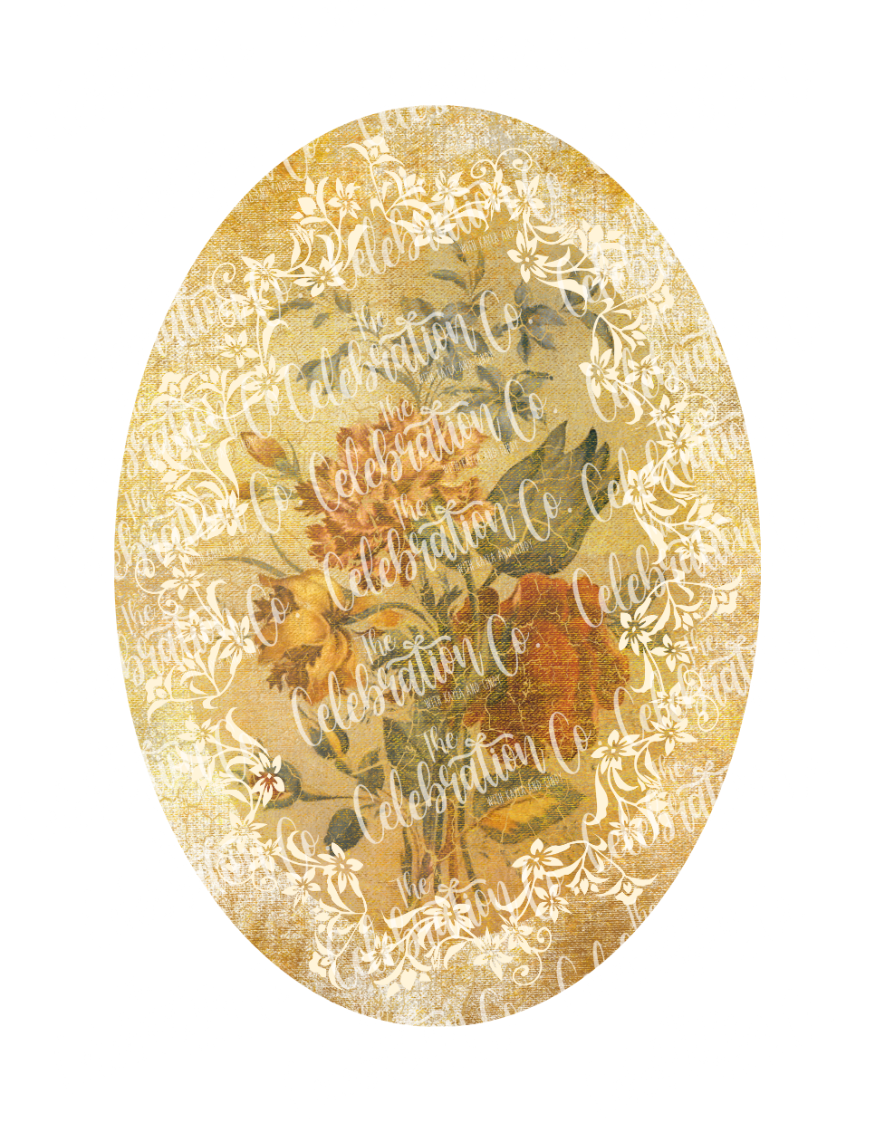 MDF Wood Board - Oval - with Free Printables - The Celebration Co.