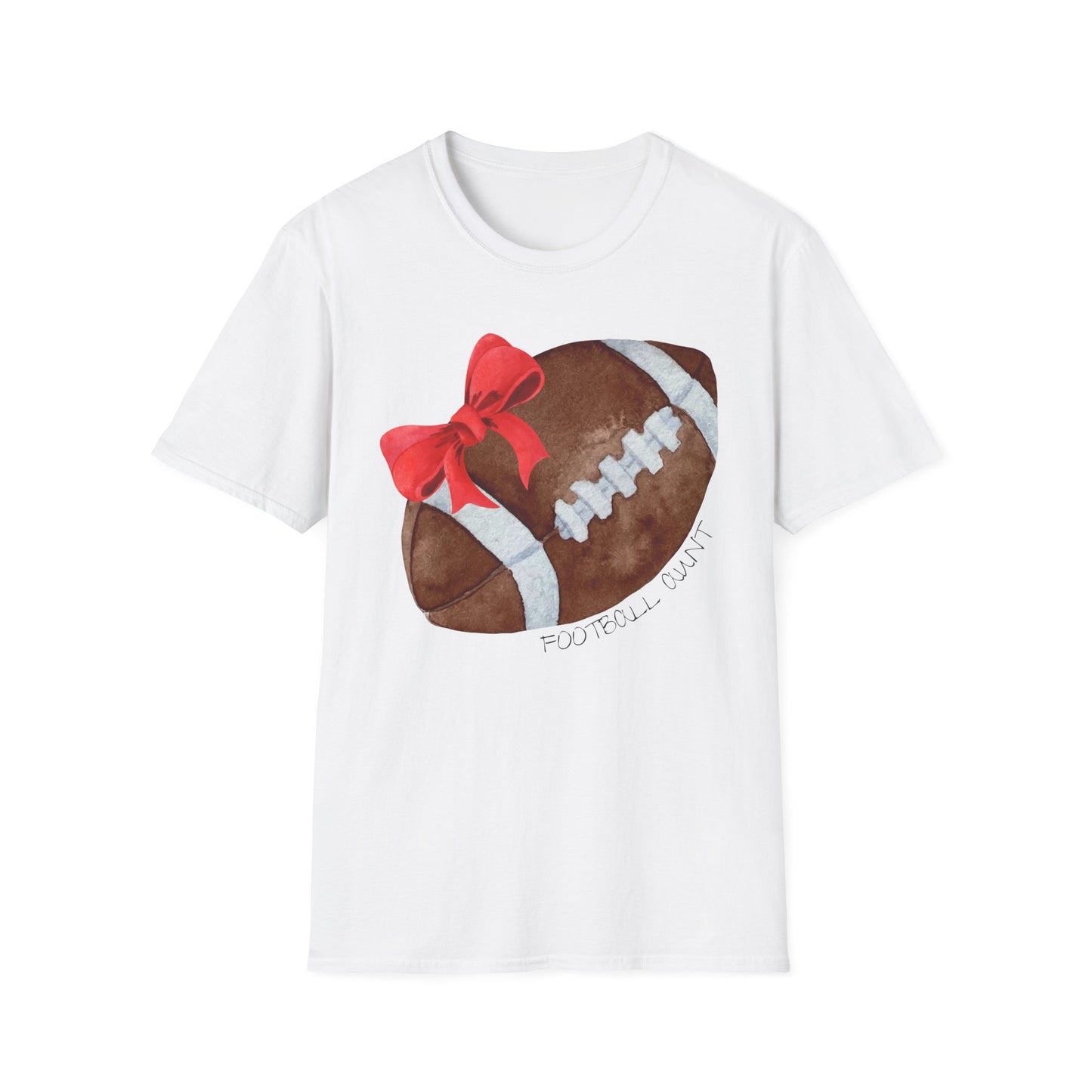 Football Aunt T-Shirt with Red Bow