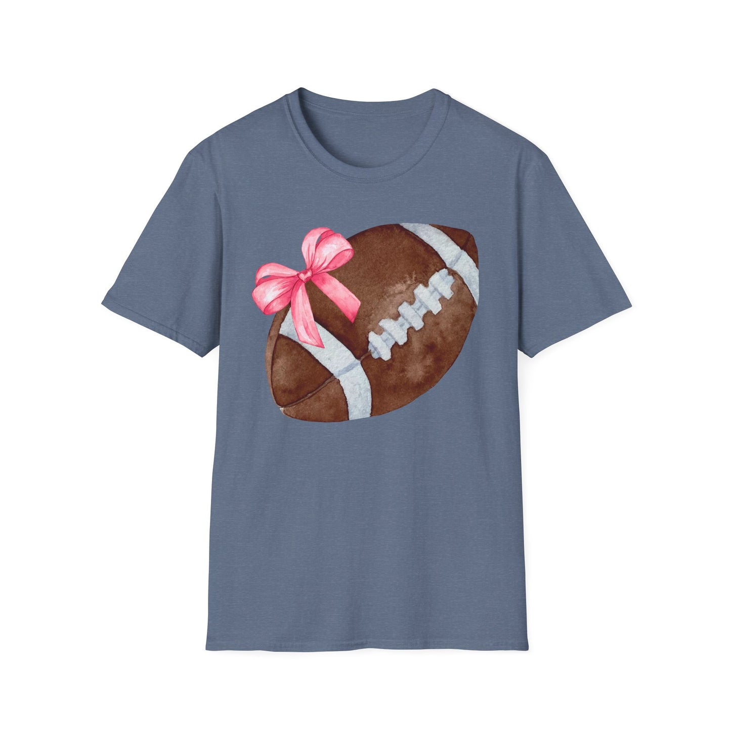 Football T-Shirt with Pink Bow