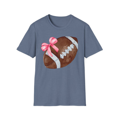 Football T-Shirt with Pink Bow