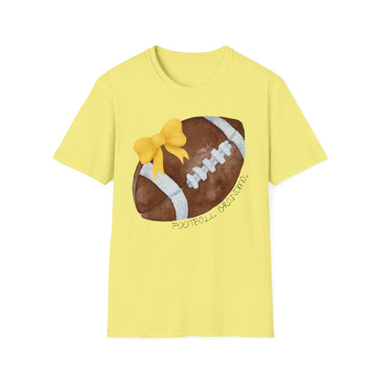 Football Grandma T-Shirt with Yellow Bow