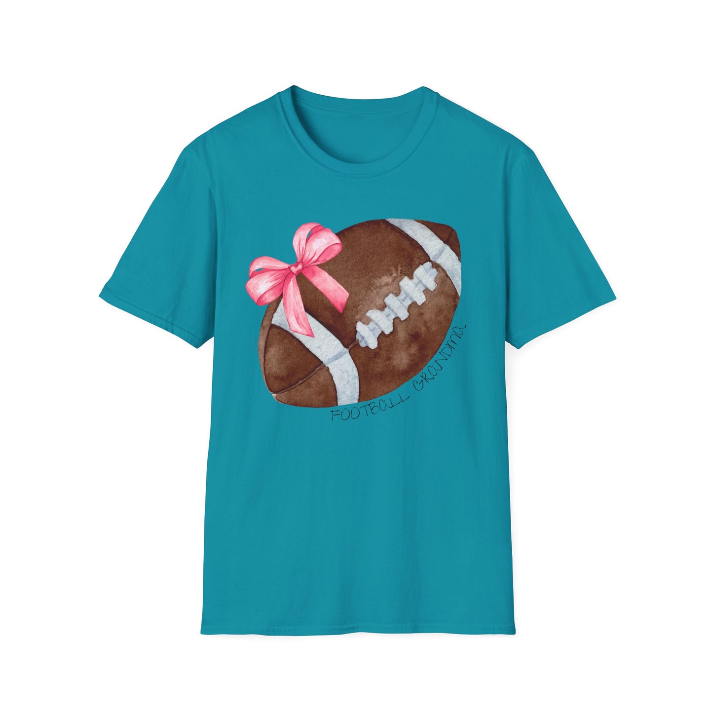 Football Grandma T-Shirt with Pink Bow