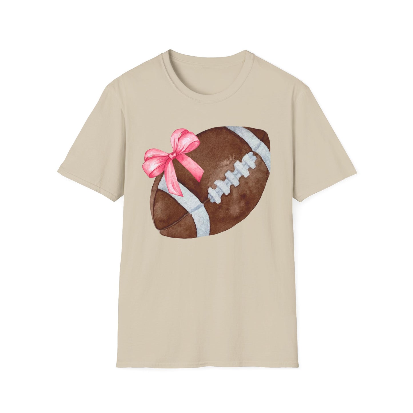 Football T-Shirt with Pink Bow