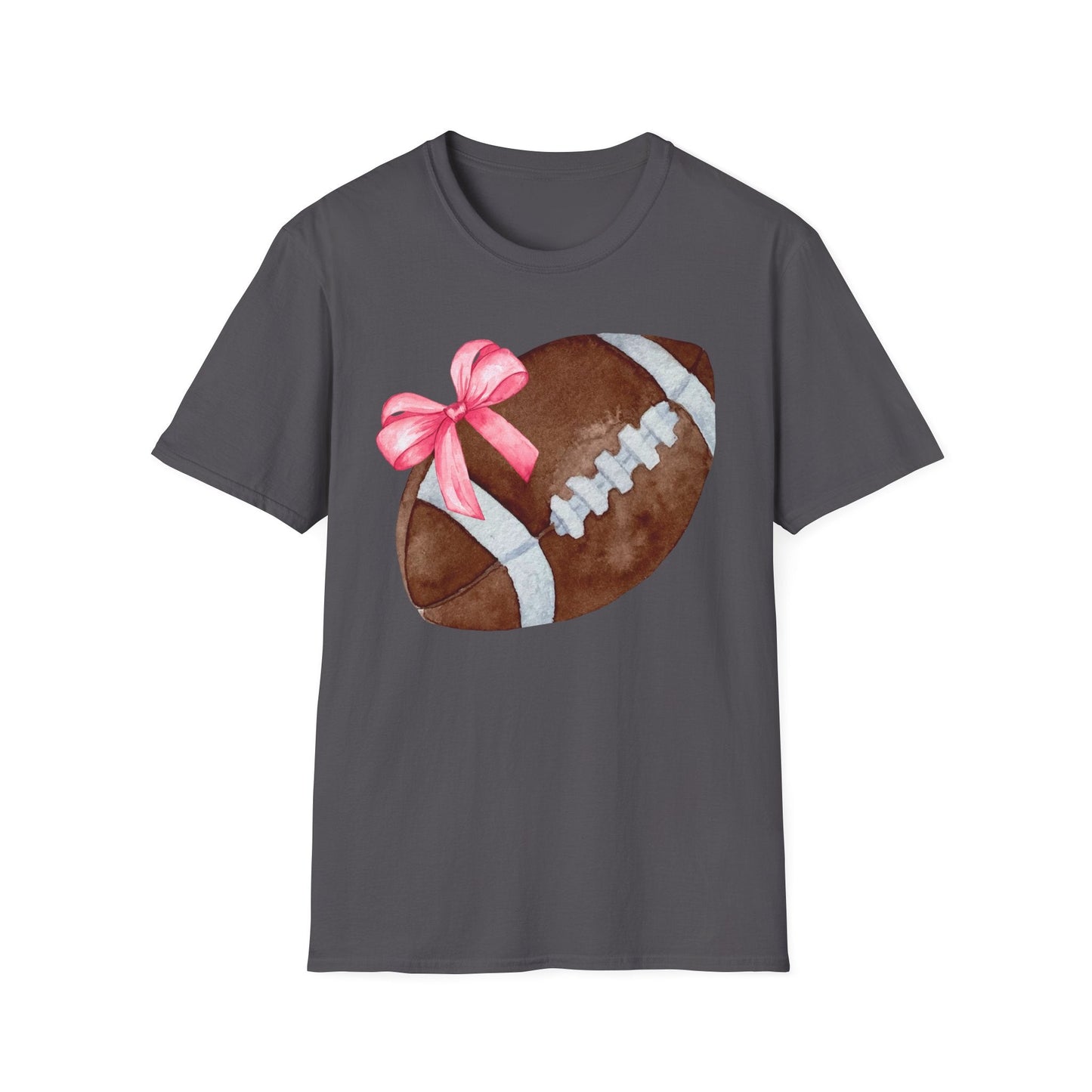 Football T-Shirt with Pink Bow