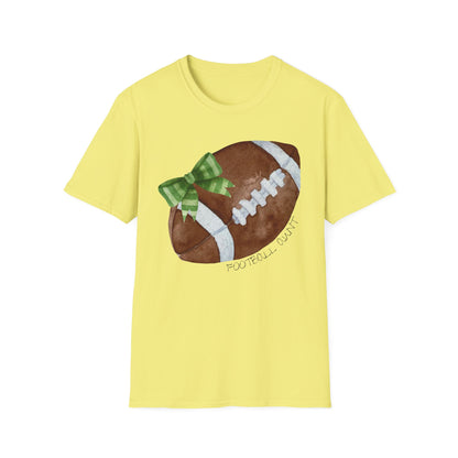 Football Aunt T-Shirt with Green Bow