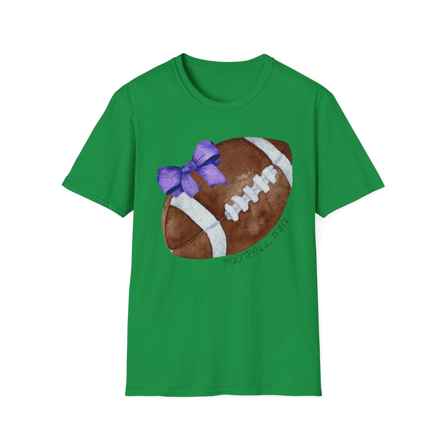 Football Mimi T-Shirt with Purple Bow