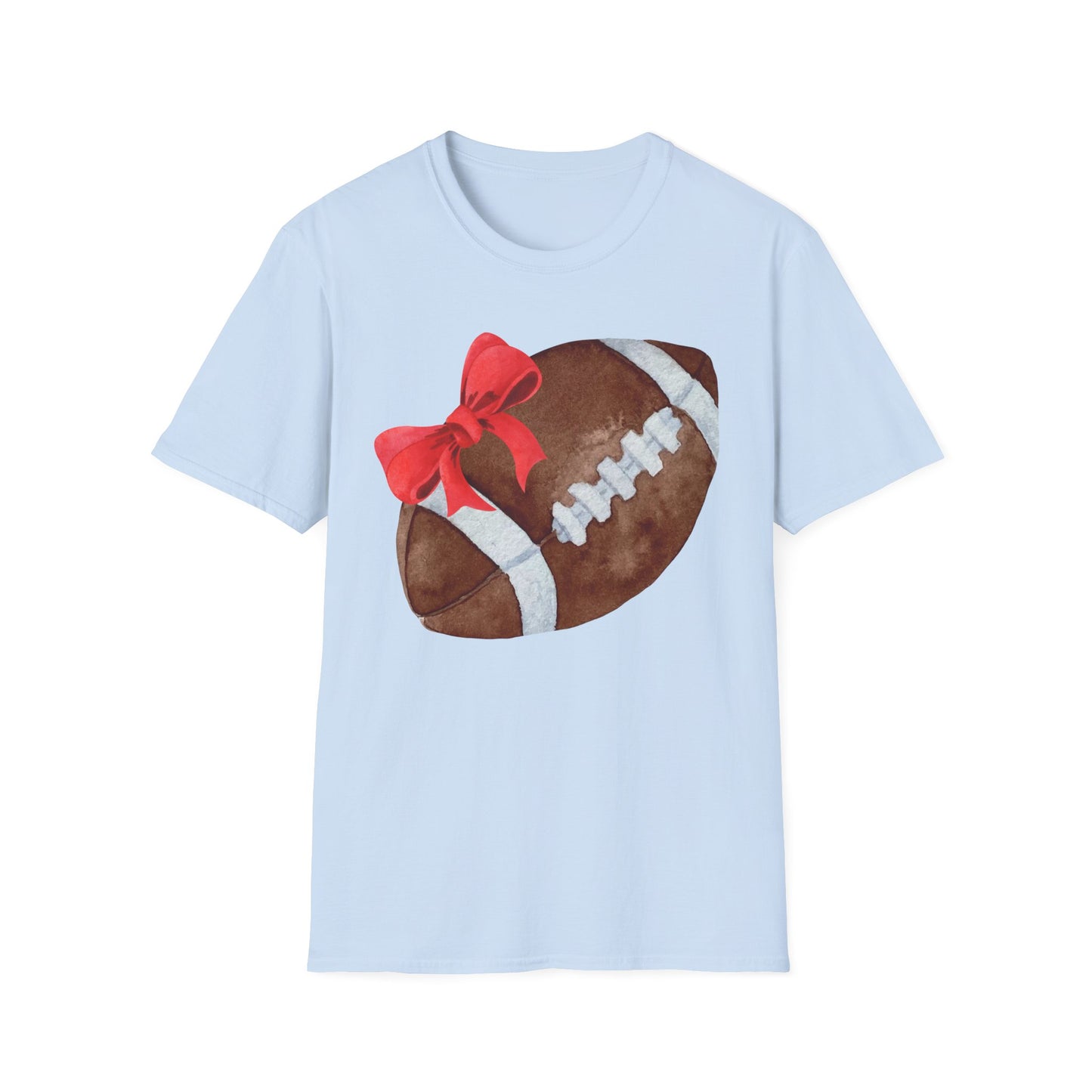 Football T-Shirt with Red Bow