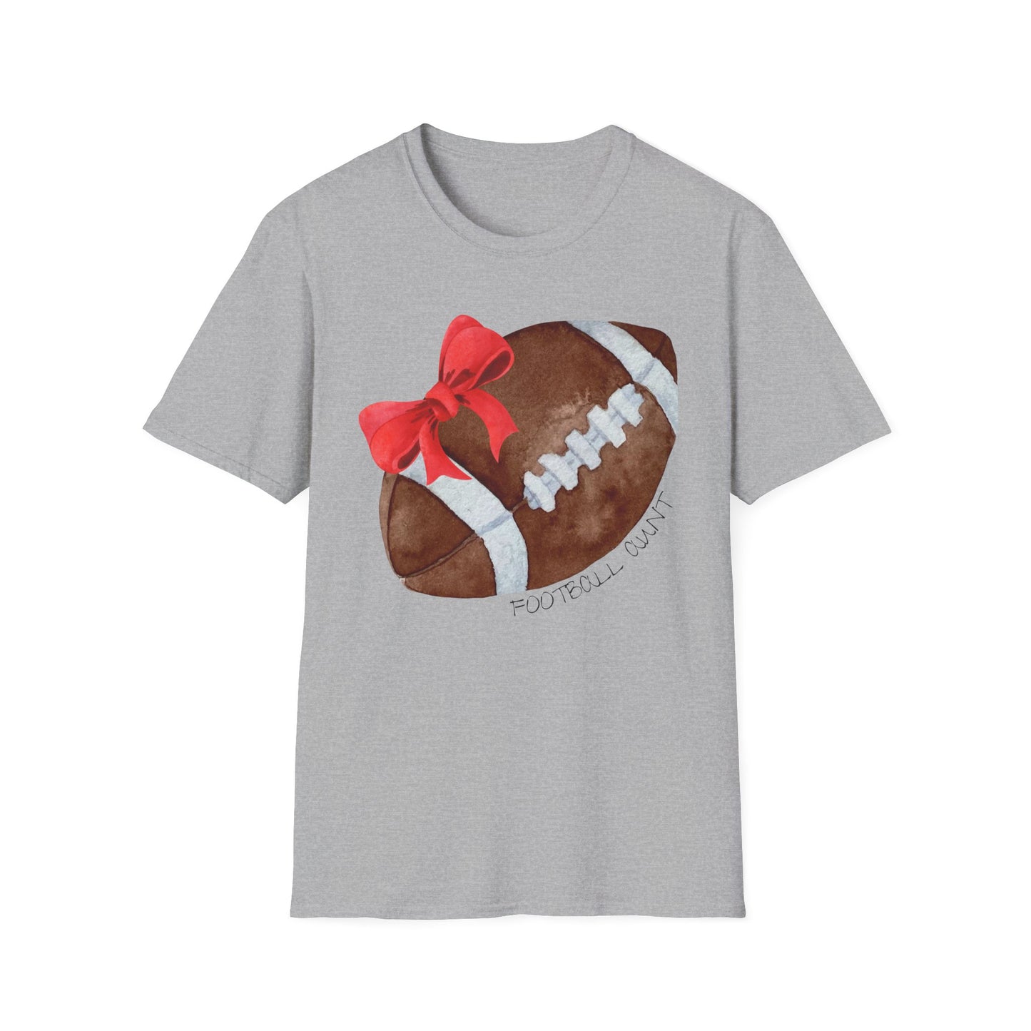 Football Aunt T-Shirt with Red Bow