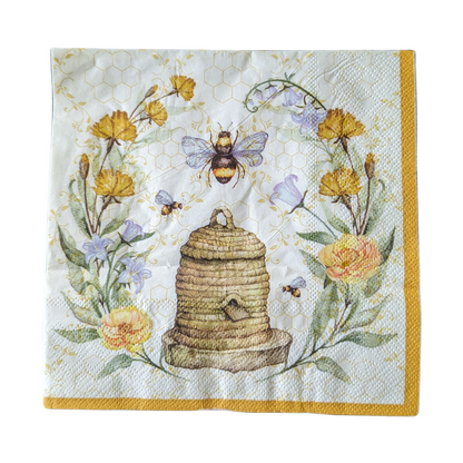 Birds and Bees Napkins - Individual Styles