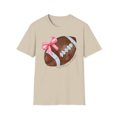 Football Momma T-Shirt with Pink Bow