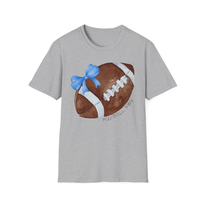 Football Mimi T-Shirt with Blue Bow