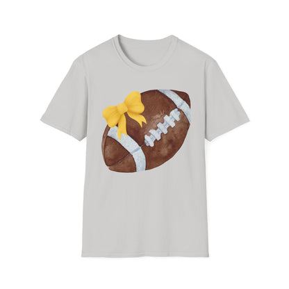 Football T-Shirt with Yellow Bow