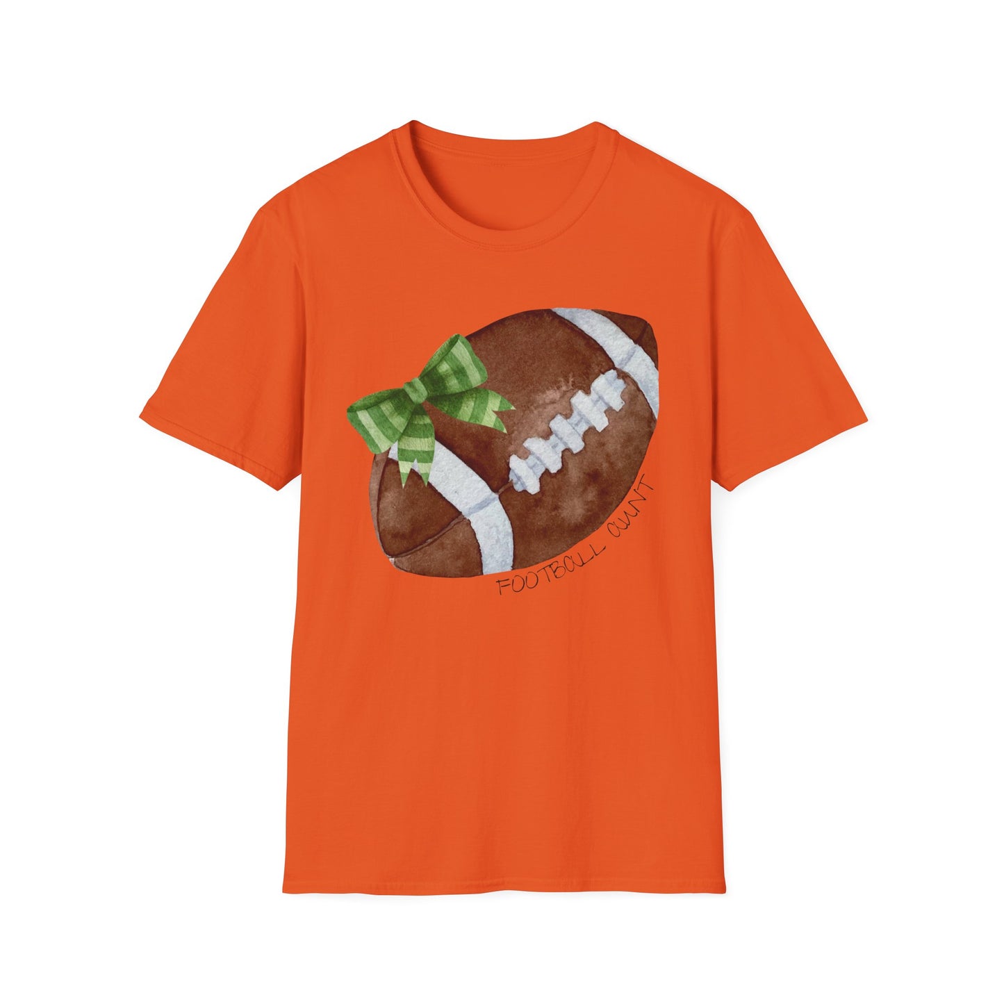 Football Aunt T-Shirt with Green Bow