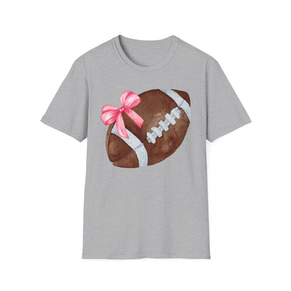 Football T-Shirt with Pink Bow