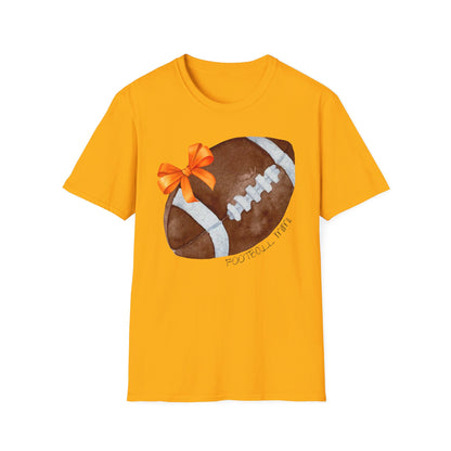 Football Mimi T-Shirt with Orange Bow