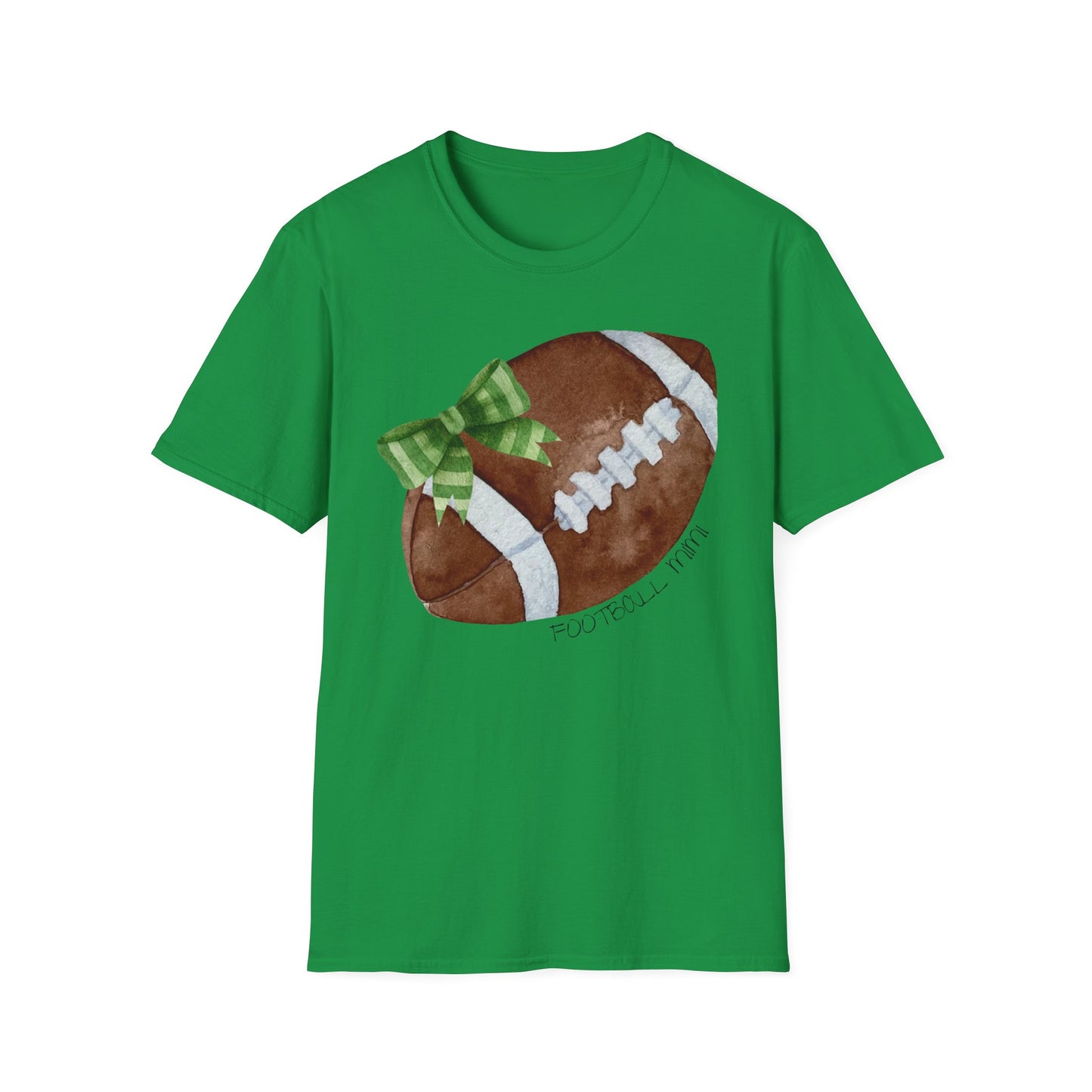 Football Mimi T-Shirt with Green Bow